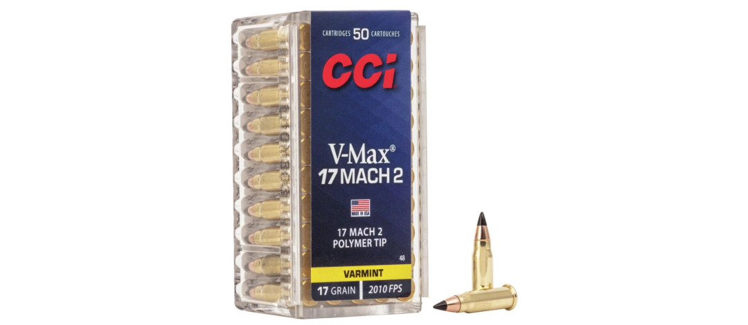 BOITE DE 50 CARTOUCHES CCI CAL.17 MACH 2 V-MAX 40GR 17 GRAIN