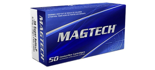 BOITE DE 50 CARTOUCHES MAGTECH CAL. 38 SUPER AUTO FMJ 130GRS - CATEGORIE B