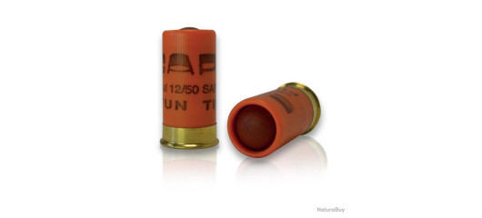 BOITE DE 10 CARTOUCHES SAPL CHEVROTINE CAOUTCHOUC CAL.12/50 SAPL