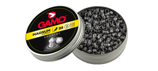 BOITE DE 500 BALLES A AIR PLOMBS GAMO TÊTE POINTUE CAL.4.5 MAGNUM ENERGY COUNTRY
