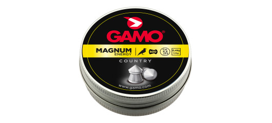 BOITE DE 500 BALLES A AIR PLOMBS GAMO TÊTE POINTUE CAL.4.5 MAGNUM ENERGY COUNTRY