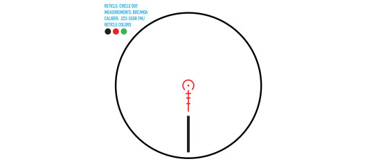 LUNETTE AQUISITION RAPIDE TIR FIREFIELD RAPIDSTRIKE 1-6x24 AVEC MONTAGE SPORT CANTILEVER