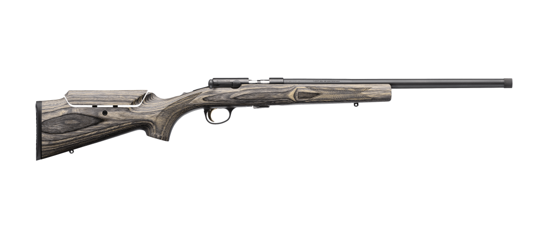 CARABINE BROWNING T-BOLT TARGET VARMINT BRONZÉ LAMINATE BUSC RÉGLABLE FILETÉ CAL.22LR LONGUEUR 49cm