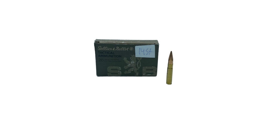 DESTOCKAGE - BOITE DE 14 CARTOUCHES SELLIER BELLOT CAL.300AAC BLACKOUT FMJ 124 GR