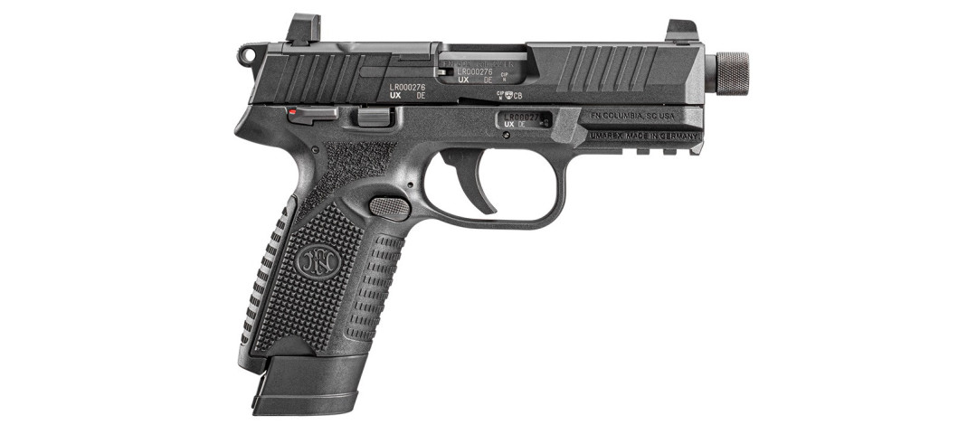 PISTOLET FN HERSTAL 502 TACTICAL BLACK CAL.22LR FILETÉ - CATEGORIE B