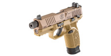 PISTOLET FN HERSTAL 502 TACTICAL FDE CAL.22LR FILETÉ - CATEGORIE B
