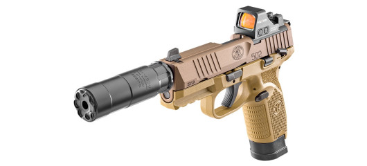 PISTOLET FN HERSTAL 502 TACTICAL FDE CAL.22LR FILETÉ - CATEGORIE B