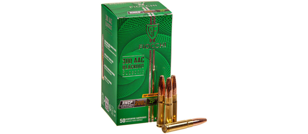 BOITE DE 50 CARTOUCHES FIOCCHI CAL.300AAC BLACKOUT SUBSONIQUE 200GR FMJ