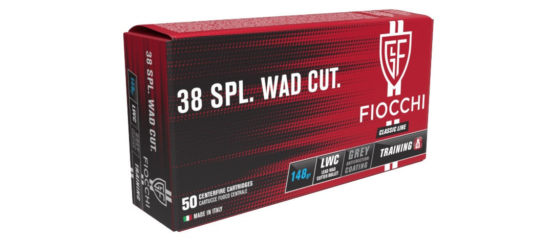 BOITE DE 50 CARTOUCHES FIOCCHI CAL.38 SPECIAL WAD CUTTER 148GRS - CATEGORIE B