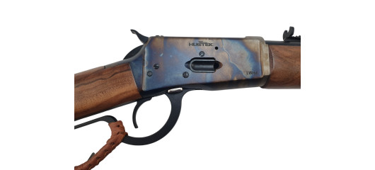 VENTE FLASH – CARABINE A LEVIER HUGTEK LVR44 CAL.44MAG CROSSE BOIS JASPE CANON 51CM