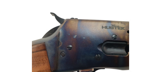 VENTE FLASH – CARABINE A LEVIER HUGTEK LVR44 CAL.44MAG CROSSE BOIS JASPE CANON 51CM