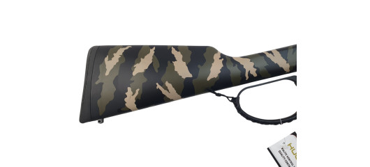 VENTE FLASH – CARABINE A LEVIER HUGTEK LVR44 CAL.44MAG CERAKOTE CAMO CANON 51CM