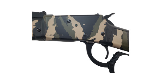 VENTE FLASH – CARABINE A LEVIER HUGTEK LVR44 CAL.44MAG CERAKOTE CAMO CANON 51CM