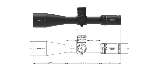 LUNETTE DE TIR LONGUE DISTANCE ARKEN EP-5 GENII 7-35x56 FFP RET.VPR-MOA