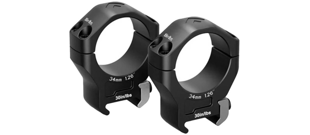 MONTAGE LUNETTE  ARKEN HALO Ti Ø34mm PROFILE MEDIUM WEAVER/PICATINNY