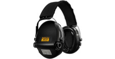 CASQUE ANTI BRUIT ELECTRONIQUE SORDIN SUPREME PRO-X NOIR BANDEAU NOIR COUSSINS PVC