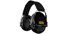 CASQUE ANTI BRUIT ELECTRONIQUE SORDIN SUPREME PRO-X NOIR BANDEAU NOIR COUSSINS PVC