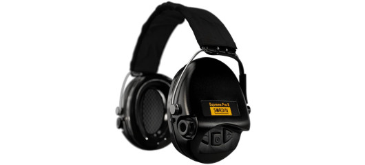 CASQUE ANTI BRUIT ELECTRONIQUE SORDIN SUPREME PRO-X NOIR BANDEAU NOIR COUSSINS PVC