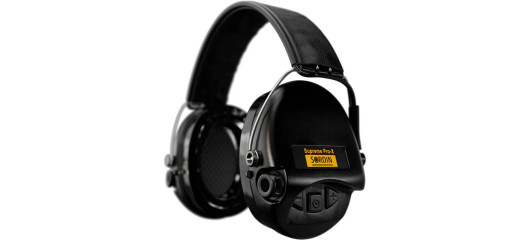 CASQUE ANTI BRUIT ELECTRONIQUE SORDIN SUPREME PRO-X LED NOIR BANDEAU CUIR COUSSINS GEL