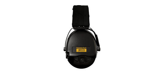 CASQUE ANTI BRUIT ELECTRONIQUE SORDIN SUPREME PRO-X LED NOIR BANDEAU CUIR COUSSINS GEL