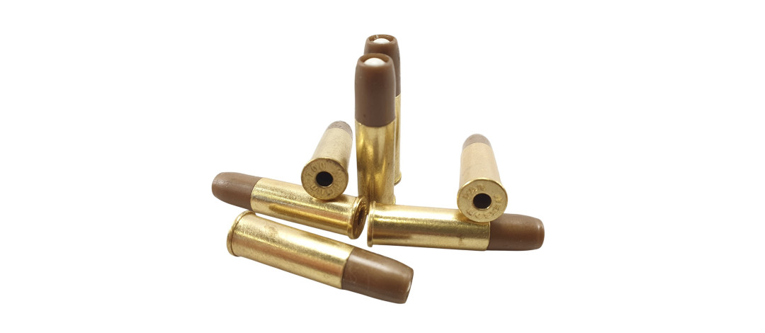 AIRGUN LOT DE 7 DOUILLES DAN WESSON/WINGUN CAL.6mm BILLE