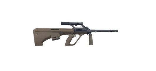 CARABINE DE TIR STEYR AUG Z SA QCB ARMY OLIVE AVEC LUNETTE STEYR x1.5 CAL.223 Rem. CANON 508mm