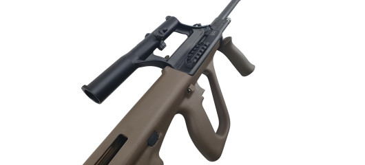 CARABINE DE TIR STEYR AUG Z SA QCB ARMY OLIVE AVEC LUNETTE STEYR x1.5 CAL.223 Rem. CANON 508mm