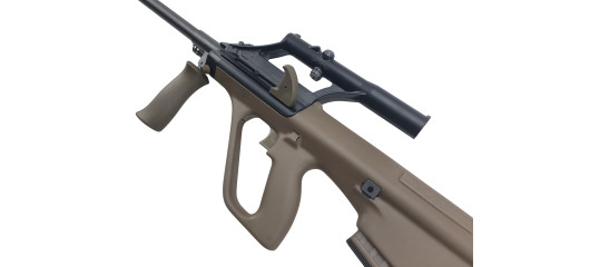 CARABINE DE TIR STEYR AUG Z SA QCB ARMY OLIVE AVEC LUNETTE STEYR x1.5 CAL.223 Rem. CANON 508mm