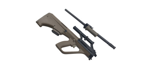 CARABINE DE TIR STEYR AUG Z SA QCB ARMY OLIVE AVEC LUNETTE STEYR x1.5 CAL.223 Rem. CANON 508mm