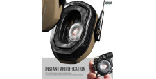 CASQUE ANTI-BRUIT ELECTRONIQUE SAVIOR APOLLO FLAT DARK EARTH / TAN