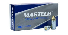 OFFRE ECO - CARTON DE 1000 CARTOUCHES MAGTECH CAL.9x19 / 9 PARABELLUM / 9 LUGER FMJ 124GRS ETUI ACIER - CATEGORIE B