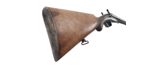 OCCASION - FUSIL JUXTAPOSE HUSQVARNA A CHIENS EXTERIEURS CAL.16/65 - JOLI DAMAS