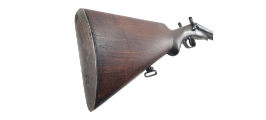 FOIRE OCCASION - FUSIL JUXTAPOSE HUSQVARNA A CHIENS EXTERIEURS CAL.12/65  - BEL ETAT