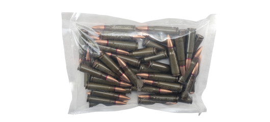 SACHET DE 50 CARTOUCHES DE SURPLUS STV CAL.7.62x39 FMJ 123GRS - CATEGORIE B