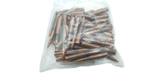 SACHET DE 50 CARTOUCHES DE SURPLUS CAL.7.62x54R FMJ 147GRS