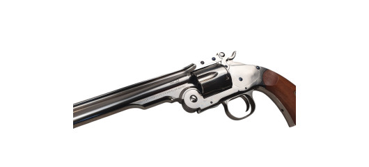 OCCASION - REVOLVER UBERTI SCHOFIELD NICKELÉ CALIBRE 45COLT - EXCELLENT ETAT