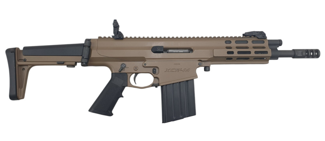 BRADERIE OCCASION - CARABINE HAUT DE GAMME ROBINSON ARMAMENT XCR-M 308WIN FDE CANON 9.5"