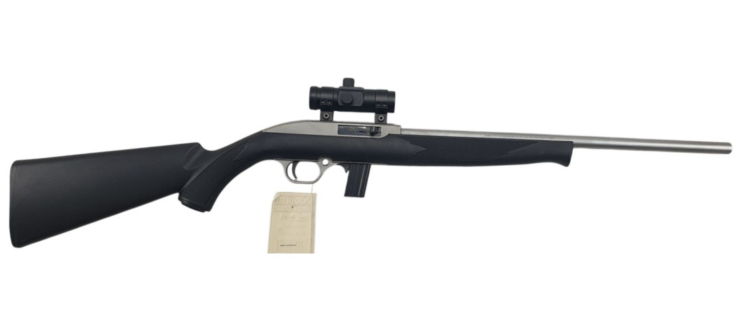 BRADERIE OCCASION - CARABINE SEMI-AUTO MOSSBERG 702 PLINKSTER CAL.22LR + POINT ROUGE UMAREX