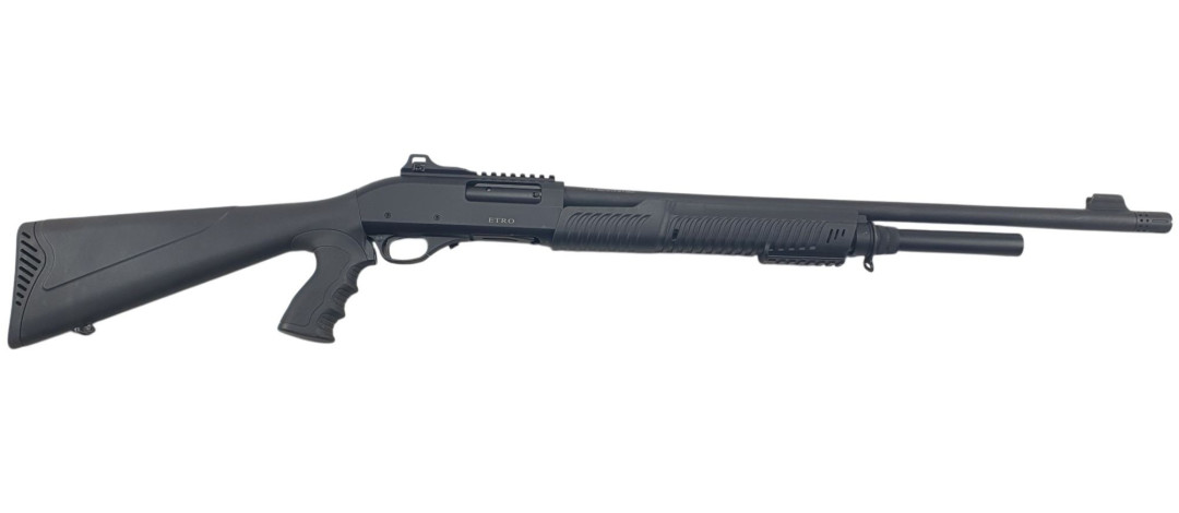 BRADERIE OCCASION - FUSIL A POMPE ATA ETOS TACTICAL CAL.12/76 HIGH-CAPACITY 7+1 CANON 61CM