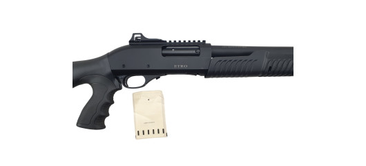 BRADERIE OCCASION - FUSIL A POMPE ATA ETOS TACTICAL CAL.12/76 HIGH-CAPACITY 7+1 CANON 61CM