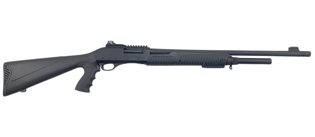 BRADERIE OCCASION - FUSIL A POMPE ATA ETOS TACTICAL CAL.12/76 HIGH-CAPACITY 7+1 CANON 61CM