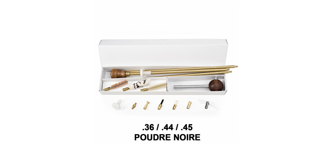 Kit complet nettoyage et chargement armes à poudre noire 36 / 44 / 45