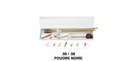 Kit complet nettoyage et chargement armes à poudre noire .50 / .58