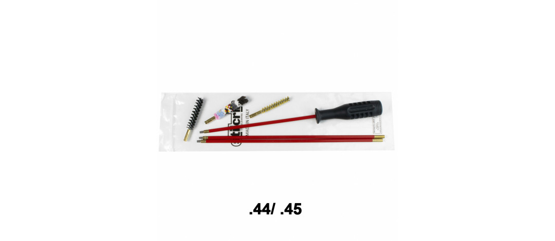 Kit nettoyage carabine 3 brins + 3 écouvillons cal .44/ .45