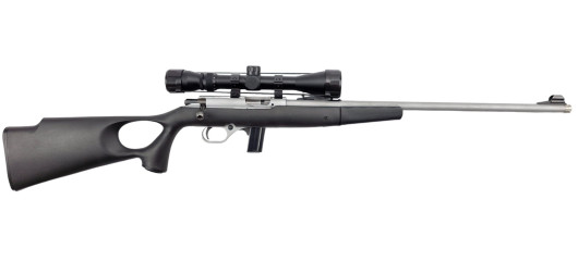 OCCASION - CARABINE MOSSBERG 802 PLINKSTER INOX 22LR + LUNETTE 3-9X40 + MODERATEUR NEUF