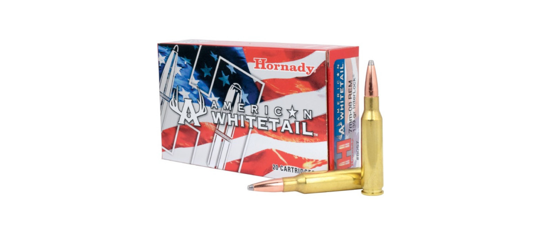 BOITE DE 20 CARTOUCHES HORNADY 7MM-08 REM 139 GR INTERLOCK AMERICAN WHITETAIL